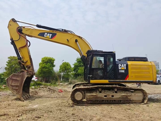 Escavatore cingolato Caterpillar 336E usato anno 2017, colore originale, 36 tonnellate, per attività minerarie